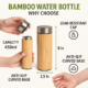 bamboo-stainless-steel-interior-view Bottom of bamboo water bottle highlighting anti-slip curved base
